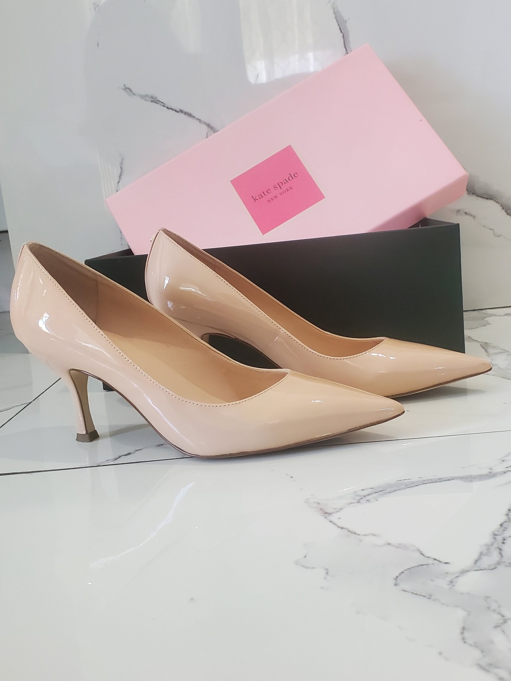 kate spade Blush Patent Pointed-Toe Pumps